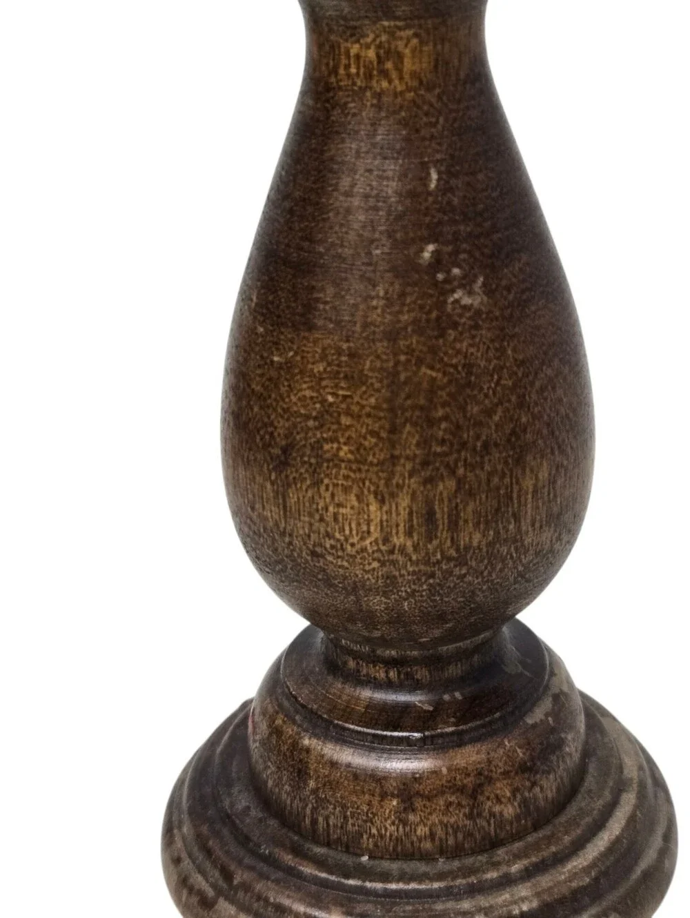 Vintage Wooden Candle Holders Set Of 2 MCM Taper Basketville Putney Vermont